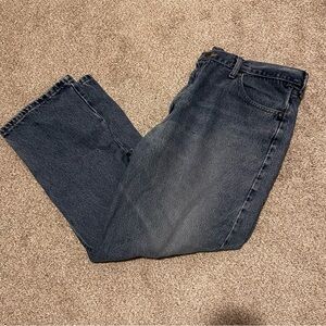 Wrangler Men's Dark Blue Relaxed Jeans